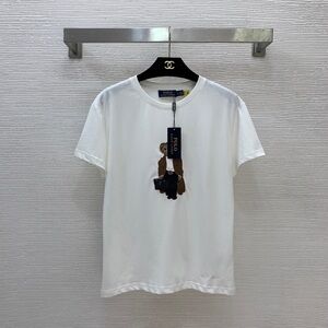 Polo by Ralph Lauren White Tee with Bear Embroidery